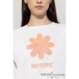 Luisa Cerano póló virágos grafikával 318233/7723 1006