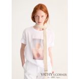 Biancalancia pamut-viszkóz póló mintával E26-460J 02