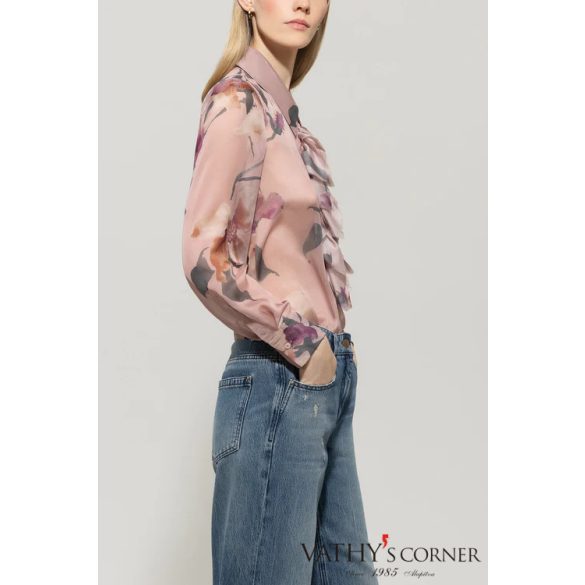 Luisa Cerano selyem blúz virágmintával 228611/3772 4299 