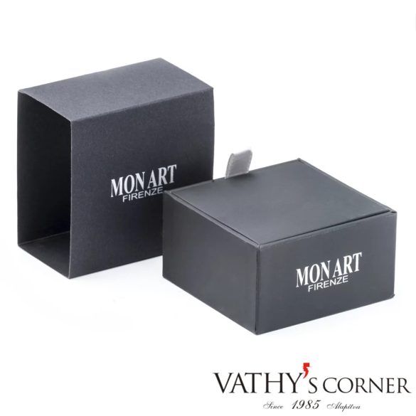 Mon Art kerek mandzsettagomb rózsafa betéttel