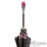 Pasotti női duplafalú esernyő drágakő fogantyúval 189N 58112/65 W68 RED 