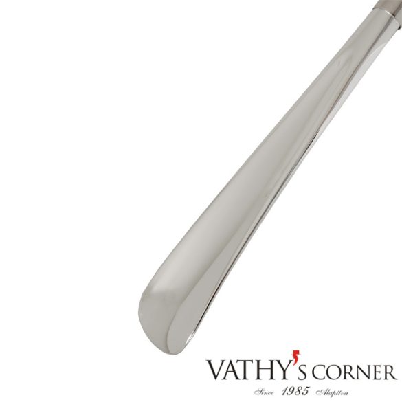 Pasotti ezüst lovas cipőkanál bordó nyéllel