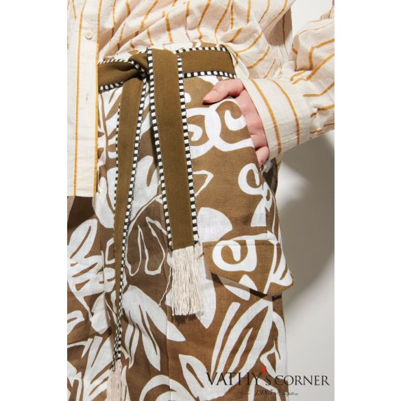 Luisa Cerano levélmintás bermuda 698660/3622 