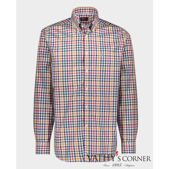 Paul&shark Pamut puplin kockás ing COP3009 146 