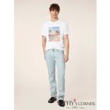 Jacob Cohen póló tenisz nyomattal M4530 A00 pálmás 