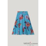 Luisa Cerano hosszú szoknya hibiszkusz mintával 518275/3745 2519  