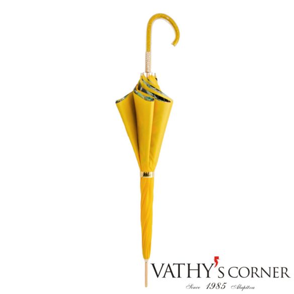 Pasotti női duplafalú virágos esernyő 5L011 arany csillámos nyéllel