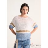 Biancalancia  kézzel festett vékony pulóver E26-205M 22 16 