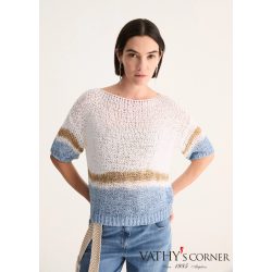   Biancalancia  kézzel festett vékony pulóver E26-205M 22 16 