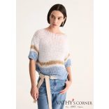 Biancalancia  kézzel festett vékony pulóver E26-205M 22 16 