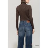 Luisa Cerano álló nyakú pulóver gyapjúkeverékből 128725/5933 780