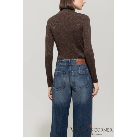 Luisa Cerano álló nyakú pulóver gyapjúkeverékből 128725/5933 780