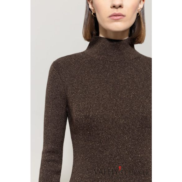 Luisa Cerano álló nyakú pulóver gyapjúkeverékből 128725/5933 780