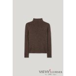 Luisa Cerano álló nyakú pulóver gyapjúkeverékből 128725/5933 780