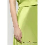 Luisa Cerano techno selyem hosszú szoknya 518280/2307 338 