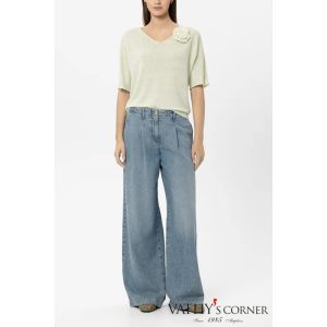 Luisa Cerano len pulóver V-nyakkal 138794/5345 316 