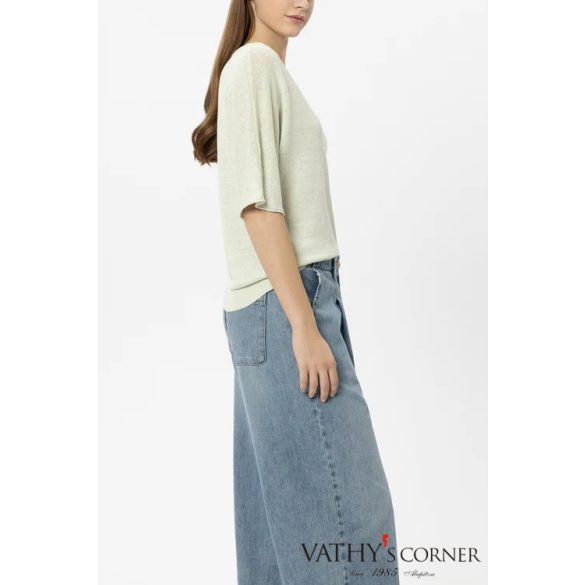 Luisa Cerano len pulóver V-nyakkal 138794/5345 316 