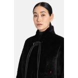 Werner Christ Női kifordítható báránybőr kabát bőrpántokkal 2883 666 Cilia 