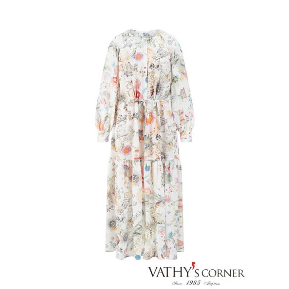 Riani maxi ruha álomszerű mintával 636300-4543 143